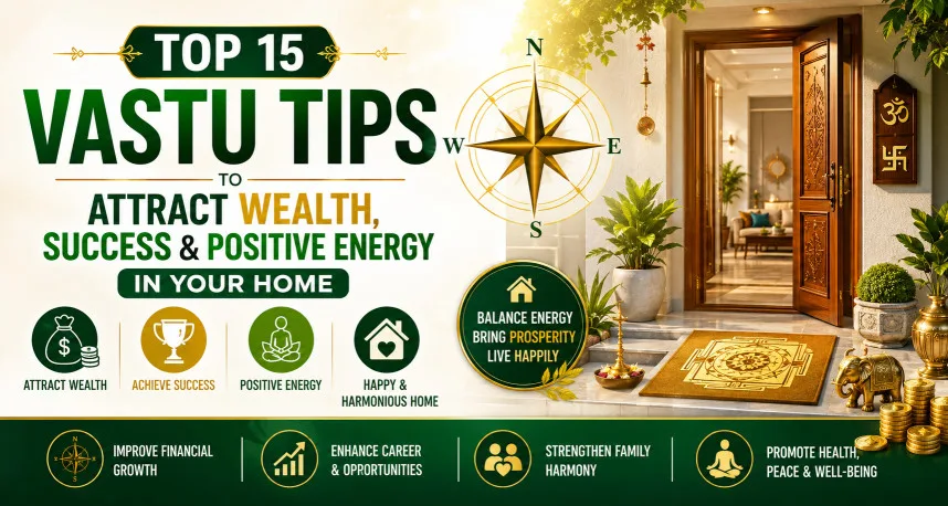 Top 15 Vastu Tips for Wealth, Success & Positive Energy in Your Home