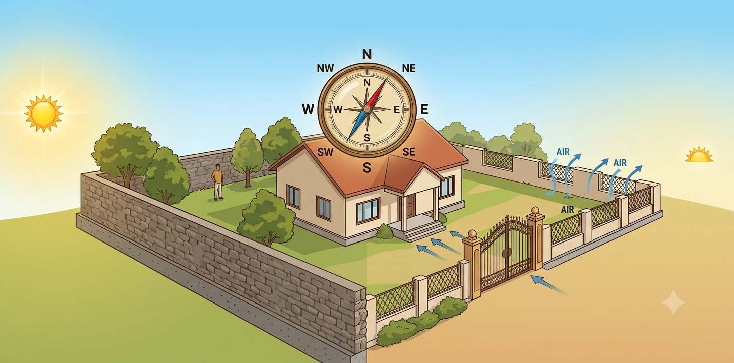 Identifying Vastu Defects According to the Sun's Position