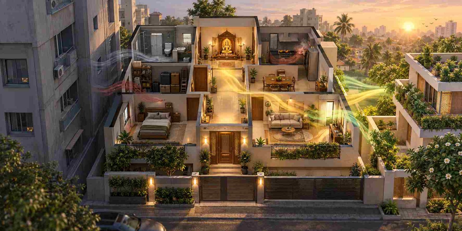 Energy Influence from Neighbouring Buildings and Rooms