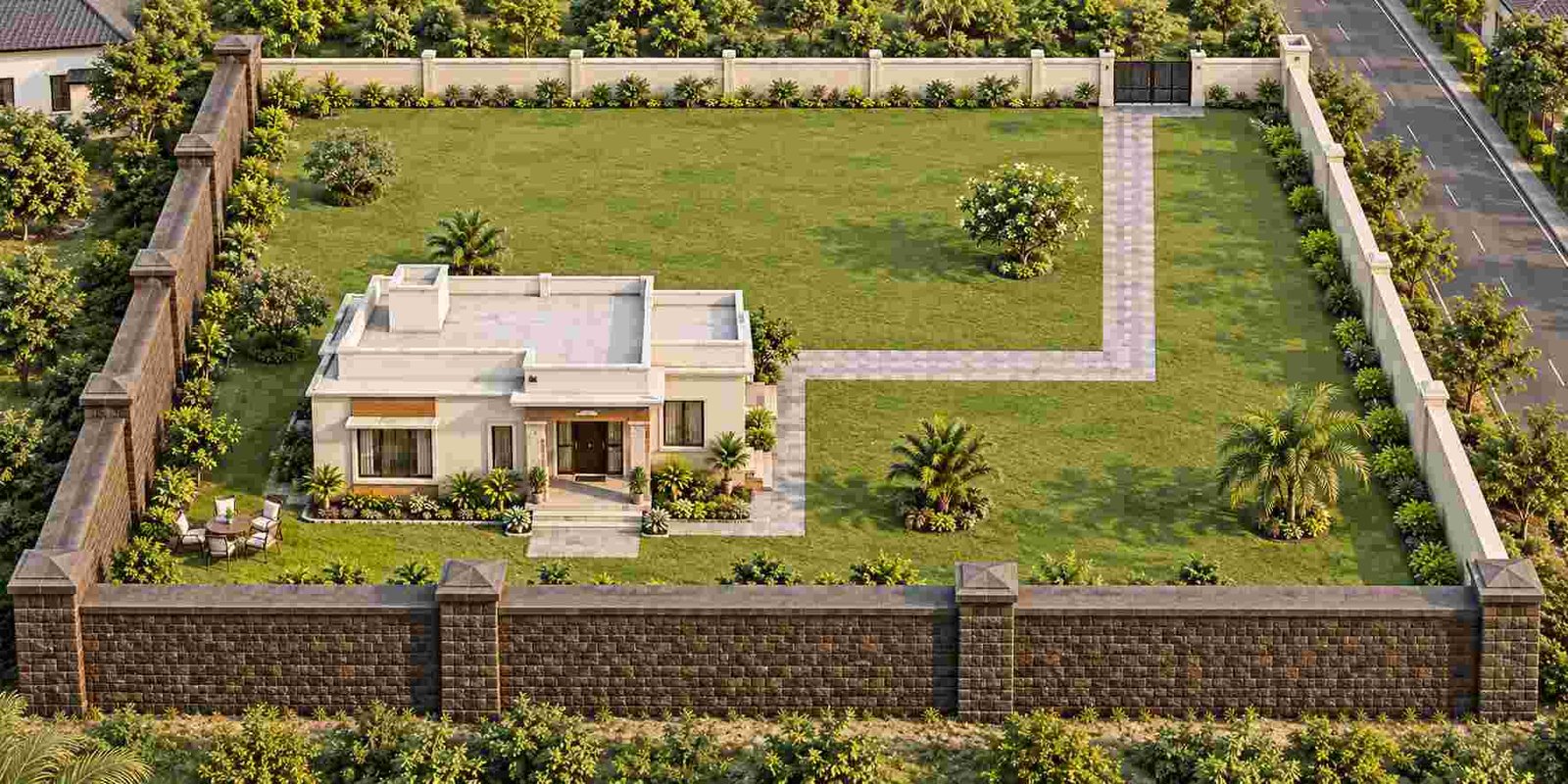 Compound Wall Construction