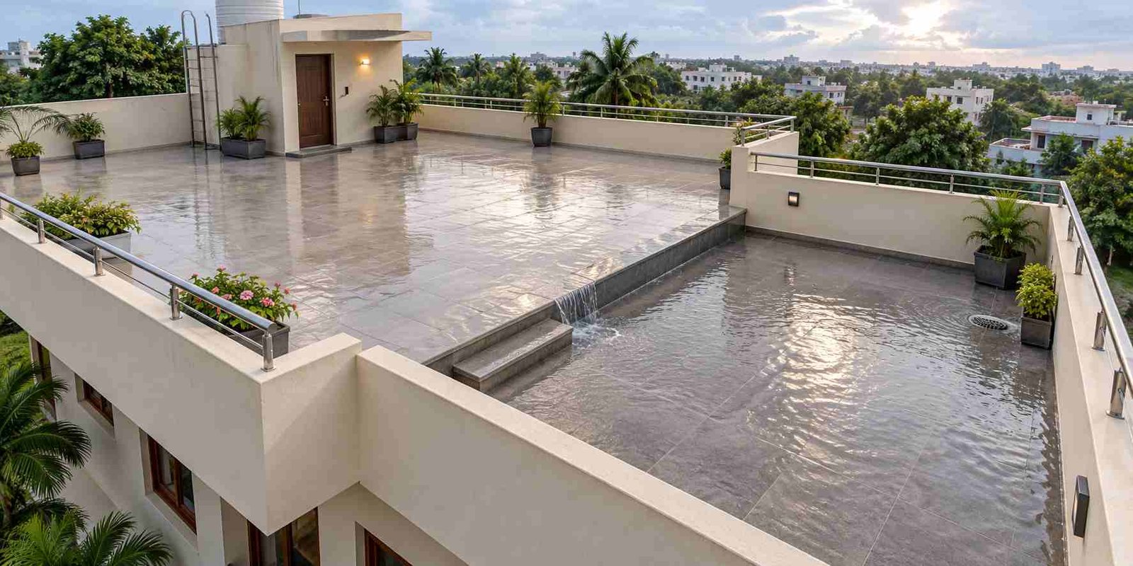 Effect of Lower-Level Portions on a Terrace